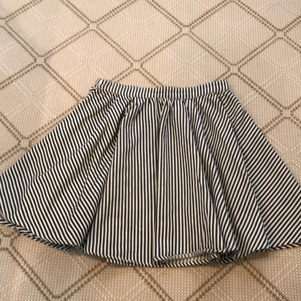 Lucca Couture stripe skirt, Navy and Cream Size 4